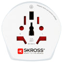 SKROSS - Rejseadapter Combo World til Danmark + Europa Jordet