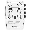 SKROSS - Verdensrejsendeadapter AC45PD USB-A+USB-C PD 45W Ujordet