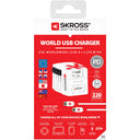 SKROSS - Verdensrejsendeadapter AC45PD USB-A+USB-C PD 45W Ujordet